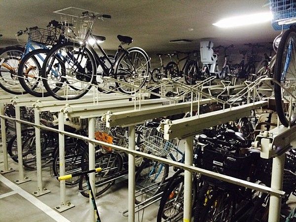 駐車場　駐輪場です