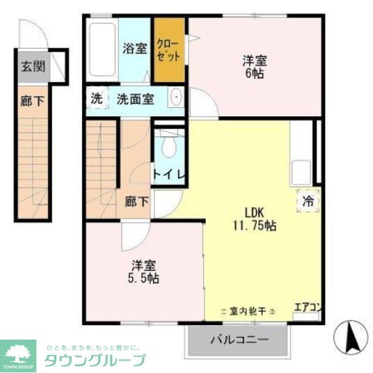 ＪＲ横浜線 橋本駅 バス乗車時間：11分 最寄りバス停で下車 徒歩11分 2階建 築17年の間取り写真