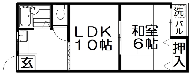 木田コーポの間取り写真