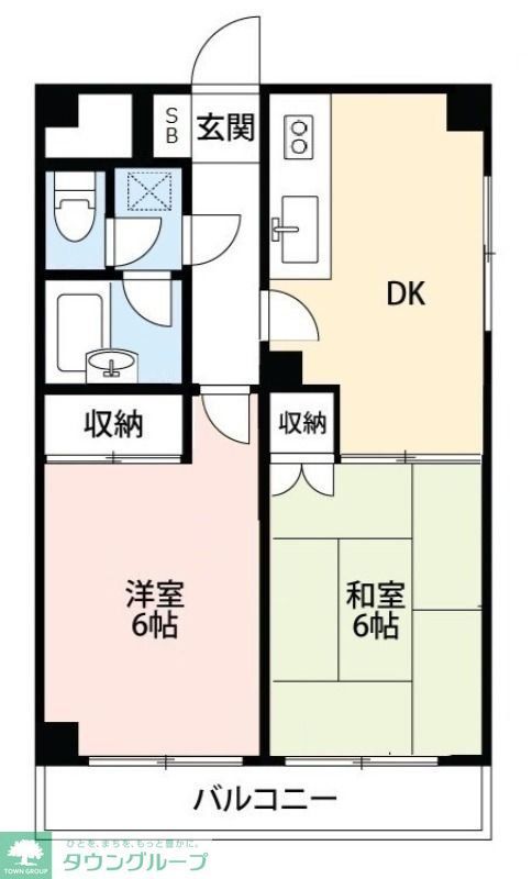 陽光台マンションの間取り写真