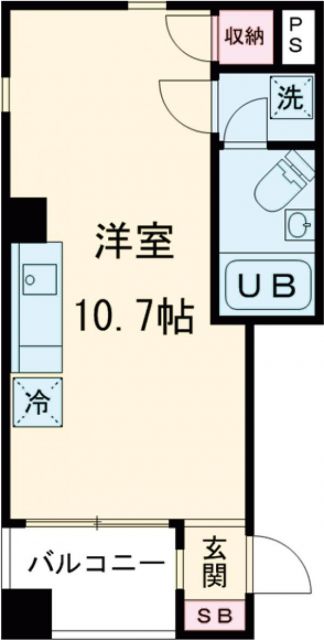 Kフラットの間取り写真