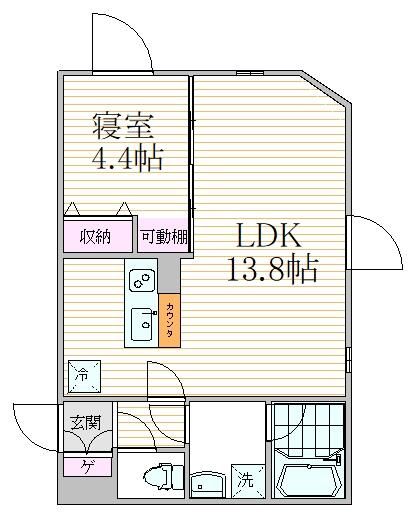 グランピア東中野駅前の間取り写真