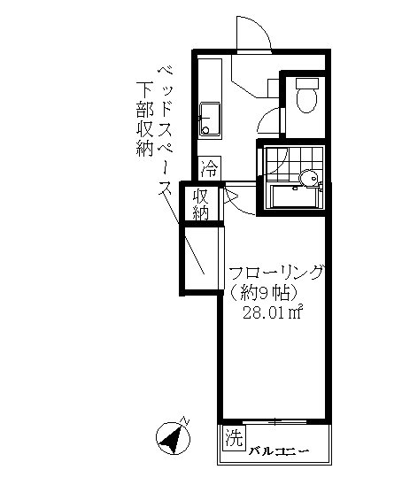 ドミールトヨダの間取り写真