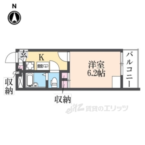 レオパレスクレール猪名寺の間取り写真