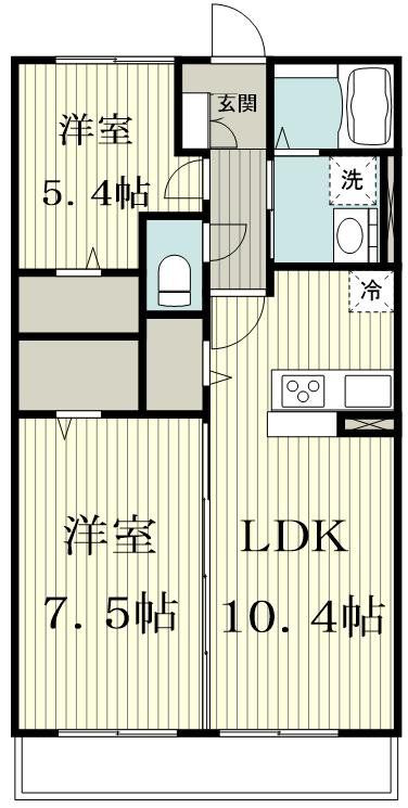 KOTIHaRu B棟の間取り写真