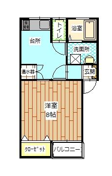 ＪＲ奥羽本線 天童駅 徒歩20分 2階建 築22年の間取り写真