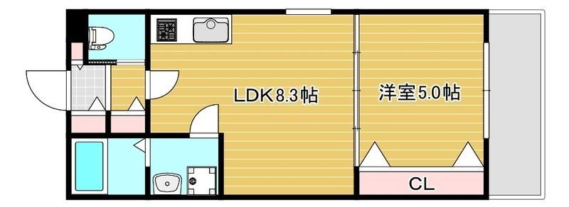 セレニティ豊川Iの間取り写真
