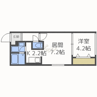地下鉄東西線 西１１丁目駅 徒歩3分 5階建 築11年の間取り写真