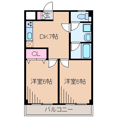 エステハイム大倉山の間取り写真
