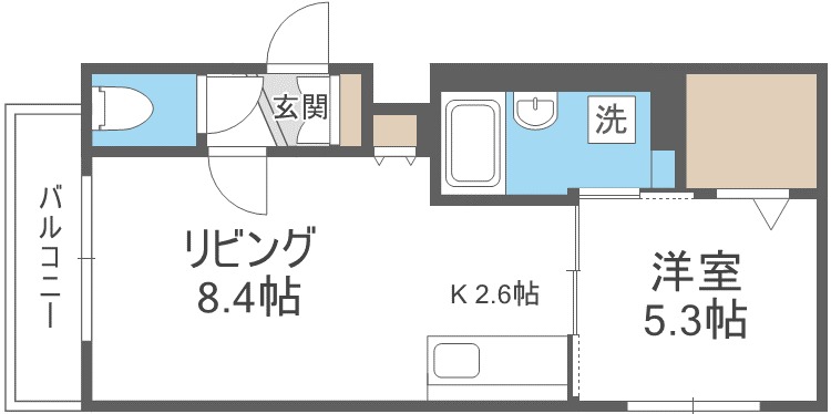 グランメール本郷通6Aの間取り写真