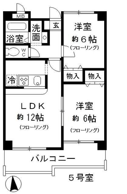 ベルドミール葵22の間取り写真