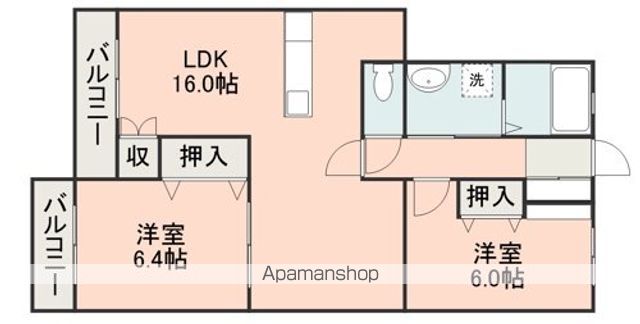 ヒルズ水前寺の間取り写真
