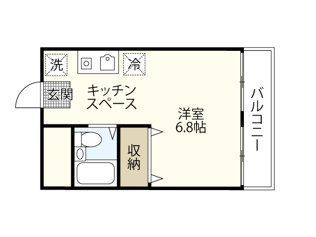 リバーコートAの間取り写真
