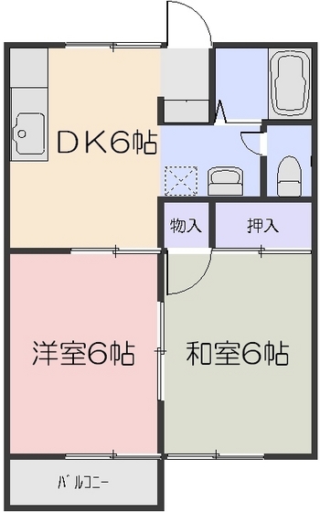 ダイヤモンドハイツKIIの間取り写真