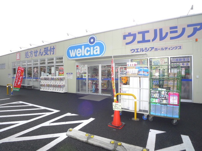 ドラックストア　ウエルシア川越新宿店（ドラッグストア）まで1000m