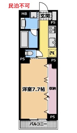 駅チカ◎◎NET1Gフリー ラ・ヴィスタ西新宿II Mの間取り写真