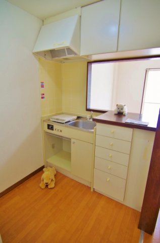 キッチン　写真は別部屋のもの、イメージ