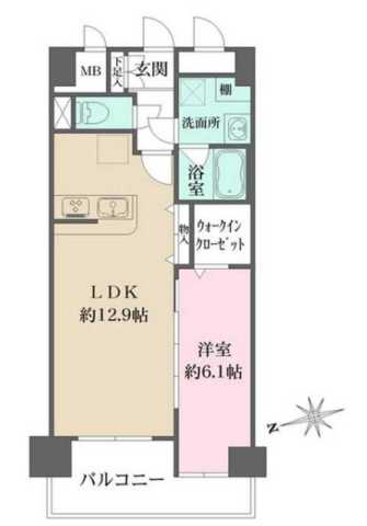 パークフラッツ日本橋馬喰町の間取り写真