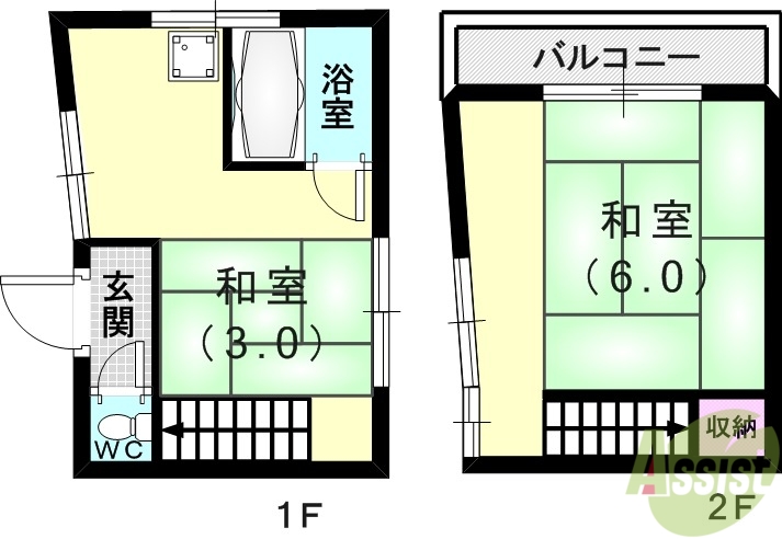 神戸市兵庫区北山町戸建の間取り写真