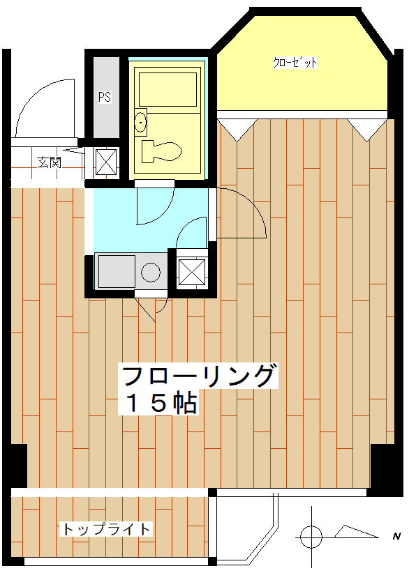 ヤナギサワマンションの間取り