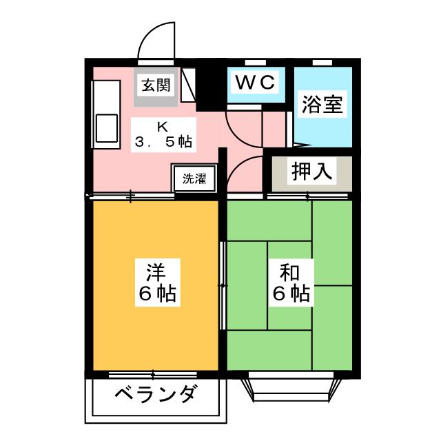 ハイツ五十嵐の間取り