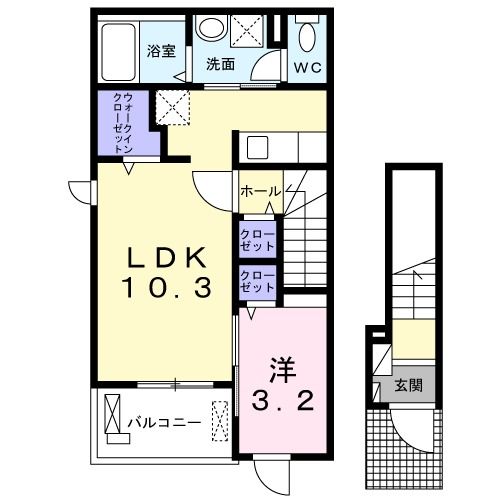 ハルカス　Iの間取り