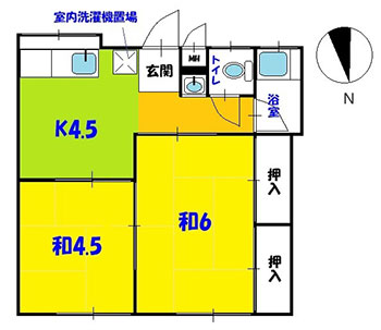 向井荘の間取り