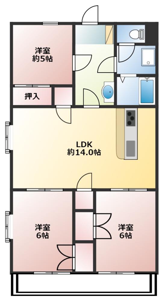 メゾンするがの間取り