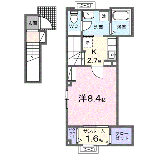 ラ・セーヌ博労の間取り