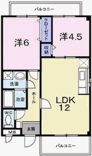 ロータスK&Tの間取り