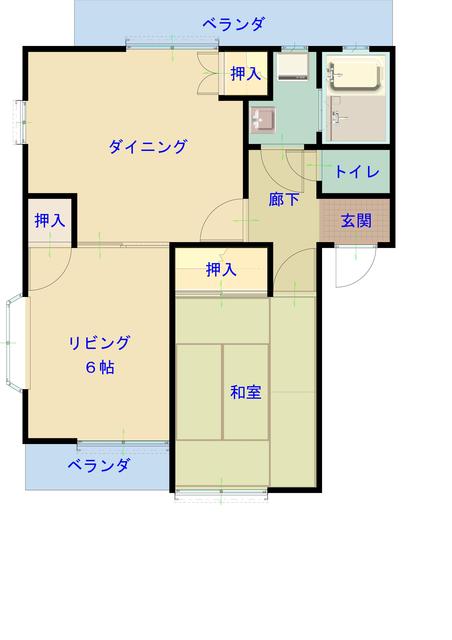 タカイチハイツＥの間取り