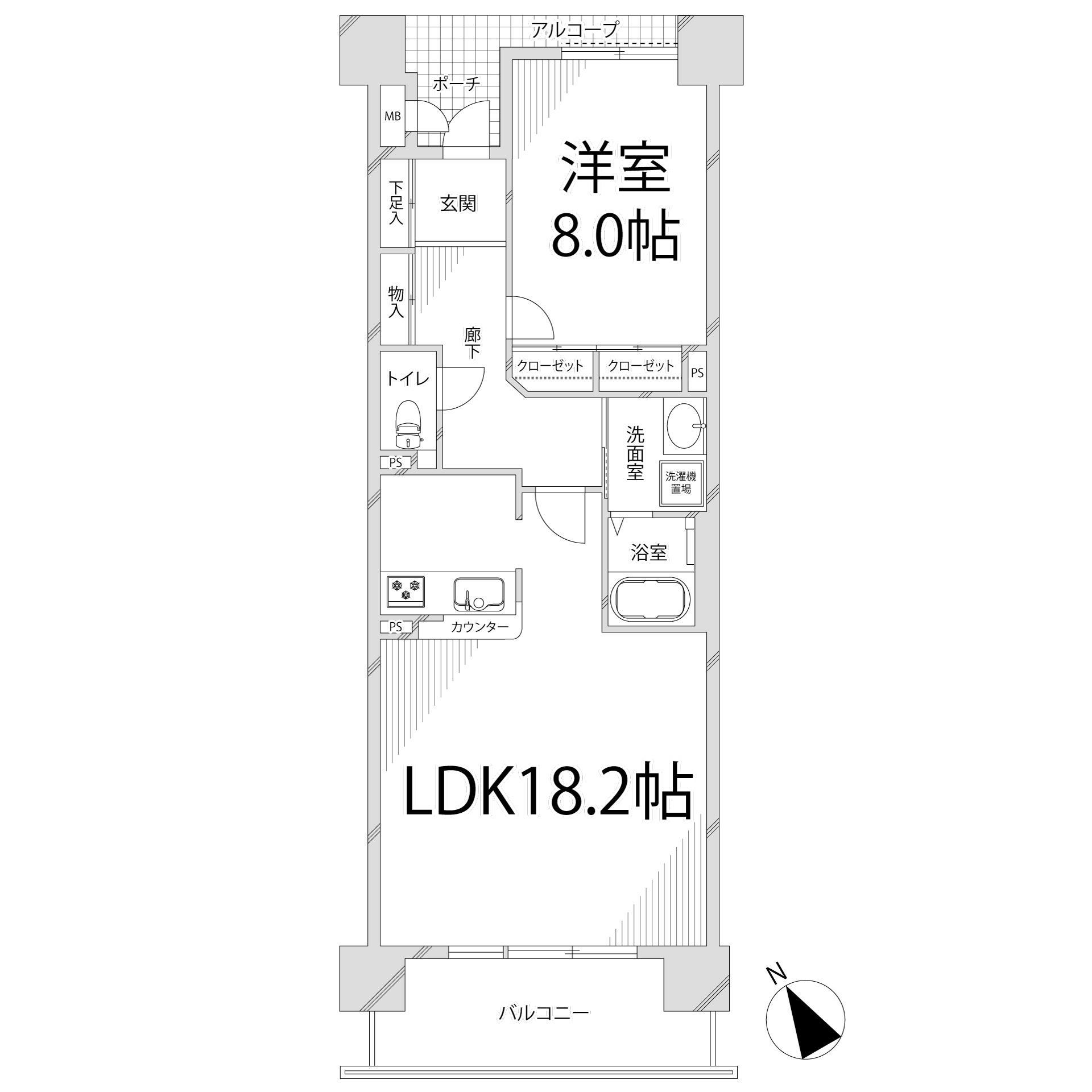 【キャッスルコート東雲の間取り】