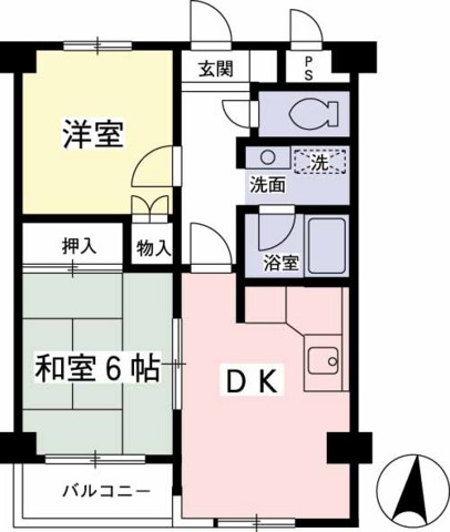 京王むさしのマンションの間取り