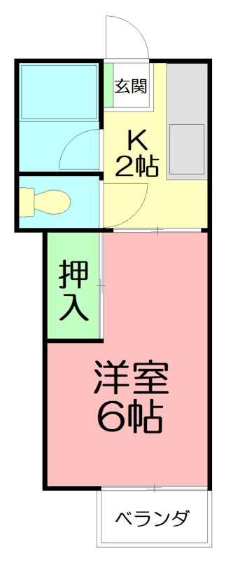 檜ハイツの間取り