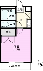 パレス１８５Ｂの間取り