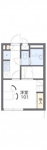 レオパレスアメジストの間取り