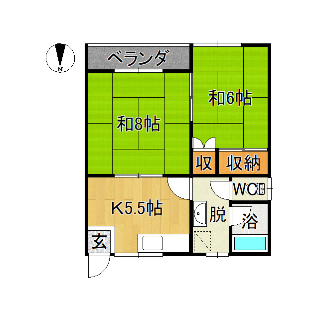 藤ハイツの間取り