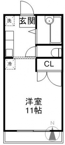 グリーンヒルズEの間取り