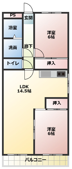 第2アダチコーポの間取り