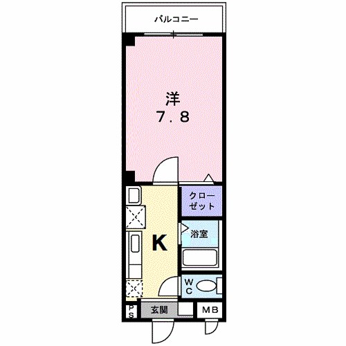 ジェルメ行伊の間取り