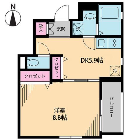 ルボワ門前仲町の間取り