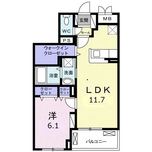 国分寺市西恋ヶ窪のマンションの間取り