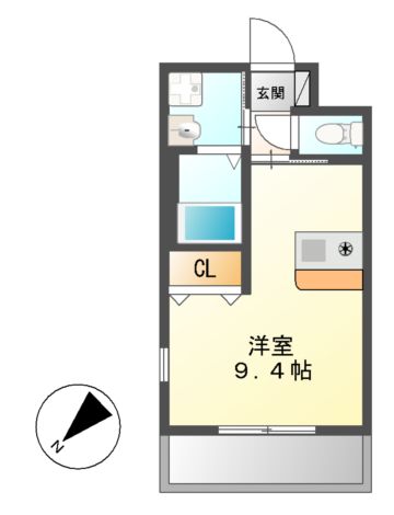 プレサンス鶴舞駅前ブリリアントの間取り