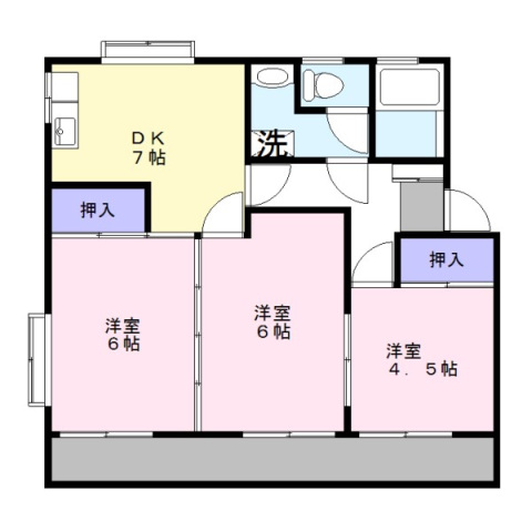 コーポMIZUSAWAIIの間取り