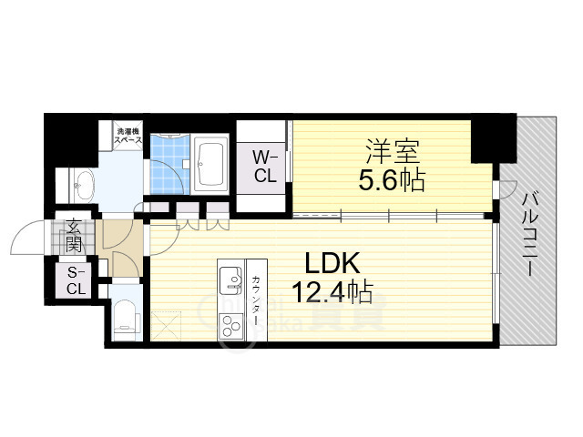 スプランディッド新大阪6の間取り