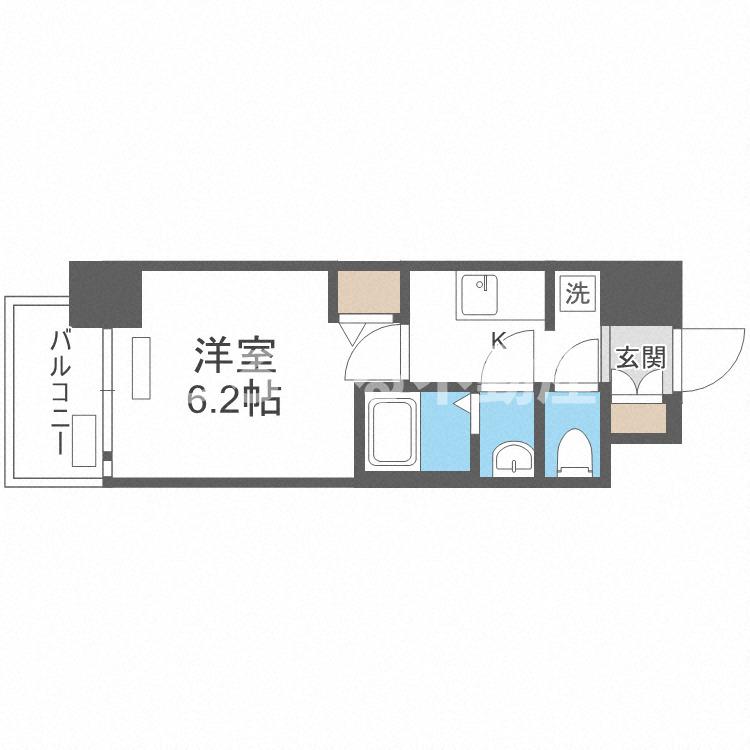 プレサンス難波インフィニティの間取り