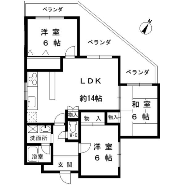 ファイン苦楽園の間取り