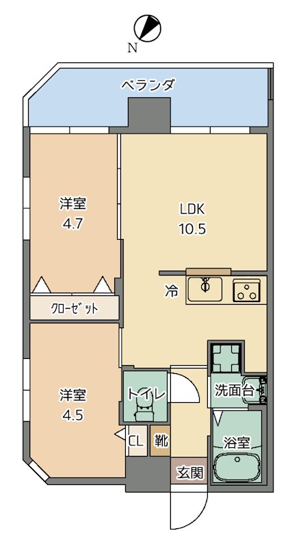 ラフォルテ宮城の間取り