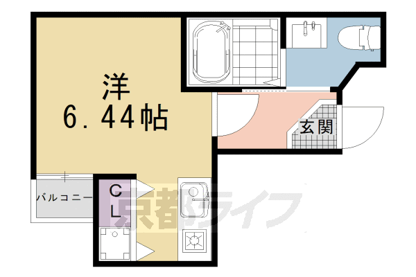 京都市南区吉祥院九条町のマンションの間取り