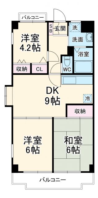 相模原市南区当麻のマンションの間取り